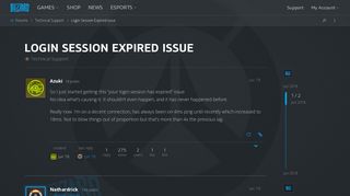 Login Session Expired issue - Technical Support - Overwatch Forums ...