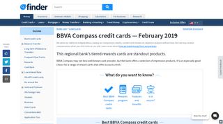 BBVA Compass credit cards | finder.com