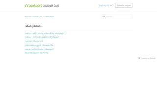 Labels/Artists – Beatport Customer Care