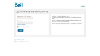 Log in - Bell Canada