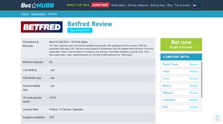 Review of Betfred, UK based betting company with 50 years history