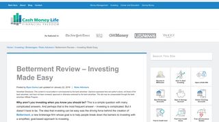 Betterment Review - Investing Made Easy (Plus Sign up Bonus)