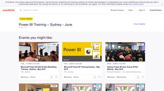 Power BI Training – Sydney - June 2018 Tickets, Thu 14/06/2018 at 9 ...