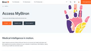 MyBiron | Biron - Laboratory, medical imaging, sleep, genetics and more