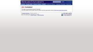 BisonWeb - Howard University