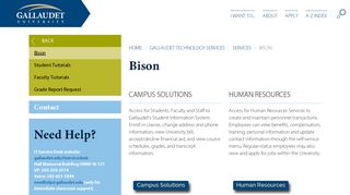 Bison – Gallaudet University