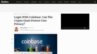 Login With Coinbase: Can The Crypto Giant Protect User Privacy?