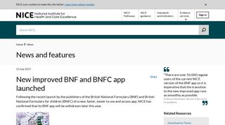 New improved BNF and BNFC app launched | News and features ...