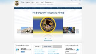 BOP: Federal Bureau of Prisons Web Site