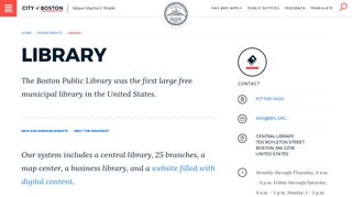 Library | Boston.gov