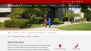 Service Desk - Bradley University