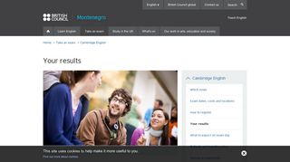 Your results | British Council