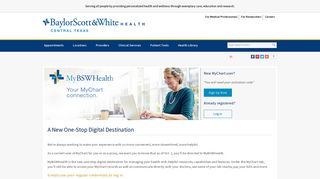 Bswh My Chart Login And Support