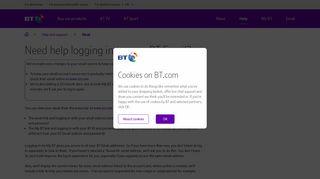 Need help logging in to your BT Email? | BT help