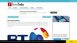 BT email problems | Down Today