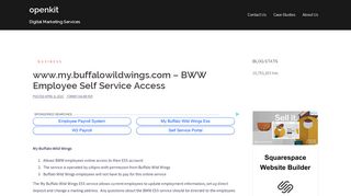 www.my.buffalowildwings.com - BWW Employee Self Service Access ...