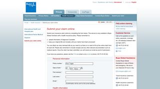 Submit your claim online