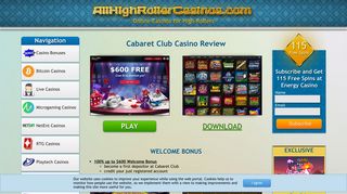 Cabaret Club Casino Flash - High Roller Casinos