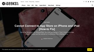 Cannot Connect to App Store on iPhone and iPad [How-to Fix]