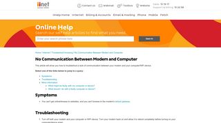 No Communication Between Modem and Computer | iiHelp