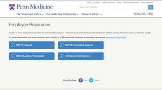Employee Resources – Penn Medicine