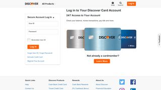 Credit Card Login | Discover Card