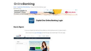 Capital One Online Banking Login | Online Banking