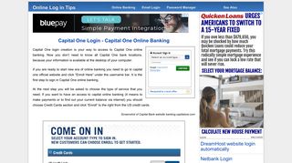 Capital One Login | Capital One Online Banking
