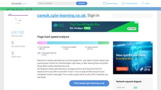 Access careuk.cple-learning.co.uk. Sign in