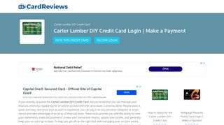 Carter Lumber DIY Credit Card Login | Make a Payment - Card Reviews