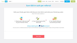 Earn $50 in cash per referral - Learntalk