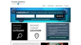 Welcome to the Casino Arizona Talking StickTalent Network - Jobs.net