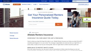 Renters Insurance - Rental Property Insurance | Allstate