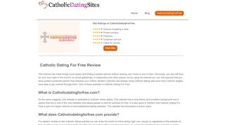 Catholic Dating For Free