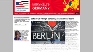 2019-20 CBYX High School Application Now Open! - Congress ...
