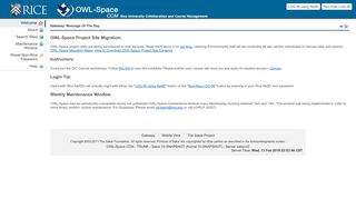 OWL-Space CCM:Gateway