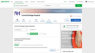 Central DuPage Hospital Employee Benefits and Perks | Glassdoor