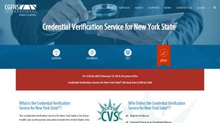 Credential Verification Service for New York State® - CGFNS ...