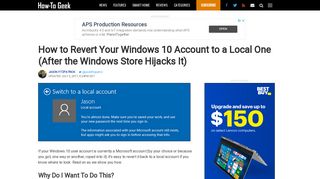 How to Revert Your Windows 10 Account to a Local One (After the ...