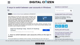 6 ways to switch between user accounts in Windows 10 | Digital Citizen