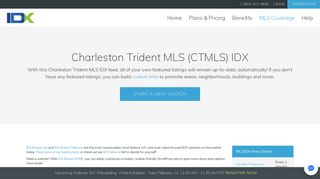 Charleston Trident MLS (CTMLS) MLS/IDX Approved Vendor | IDX ...