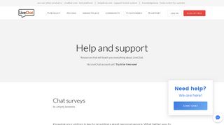 Chat surveys | LiveChat Knowledge Base