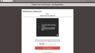 Chatiw Free Chat Rooms - No Registration: Welcome to chatiw.com