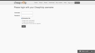 Sign in - CheapVoip