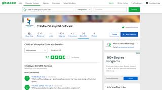 Children's Hospital Colorado Employee Benefits and Perks ...