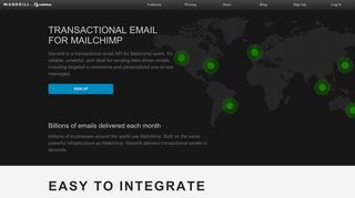 Mandrill: Transactional Email from Mailchimp