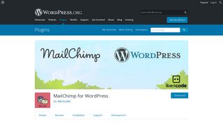 MailChimp for WordPress | WordPress.org