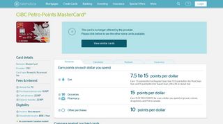 CIBC Petro-Points MasterCard® - Apply Online | Ratehub.ca