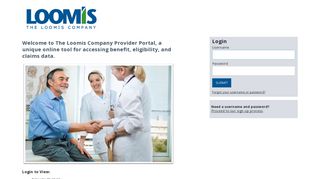Loomis Provider Portal - Healthx