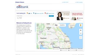 Find My Citi - locate a Citibank ATM or Branch anywhere in Vietnam